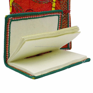 Diario hecho a mano Bloc de notas, cuaderno de papel reciclado de productos lácteos de parche bordado a mano cubierta de papel de diario/Diario - Product Image 2