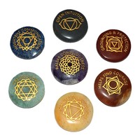 Cristaux de guérison Reiki, pierres des 7 chakras, ensemble de méditation yoga, pierres précieuses naturelles, agate, respectueux de l'environnement, thérapie religieuse