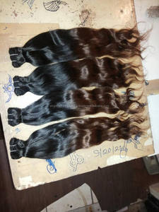 For Ombre Two-Tone Silky Straight Brazilian Remy Hair Weaving Cheap Virgin Hair Grade - Product Image 5
