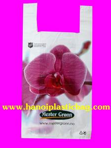 PE bio plastic bag with handle - Product Image 2