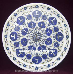 Marble Inlay Stone Handmade Art Decorative Plate - Product Image 1