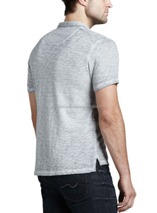 เสื้อโปโลแบบมีร่องด้านข้างสำหรับผู้ชาย OEM แบบกำหนดเอง - Product Image 3