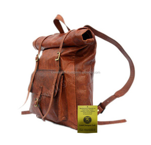 Elegante estilo Ins cuero genuino mensajero cum mochila duradero característica bolso - Product Image 4