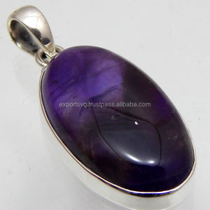 Colgante de Plata de Ley 925 de amatista para mujer, estilo religioso clásico para bodas y fiestas con dijes de patrón de números - Product Image 3