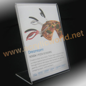 ขาตั้งเมนูอะคริลิครูปทรงวีทำจากโรงงาน - Product Image 3