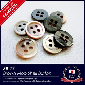 กระดุมทรงกลม 4 รู รุ่น Stylish Rose SR-17-01 ปราศจากนิกเกิล ขนาด 9 มม./10 มม./11.5 มม. คุณภาพสูง ซักได้ ผลิตในอินโดนีเซีย - Product Image 1