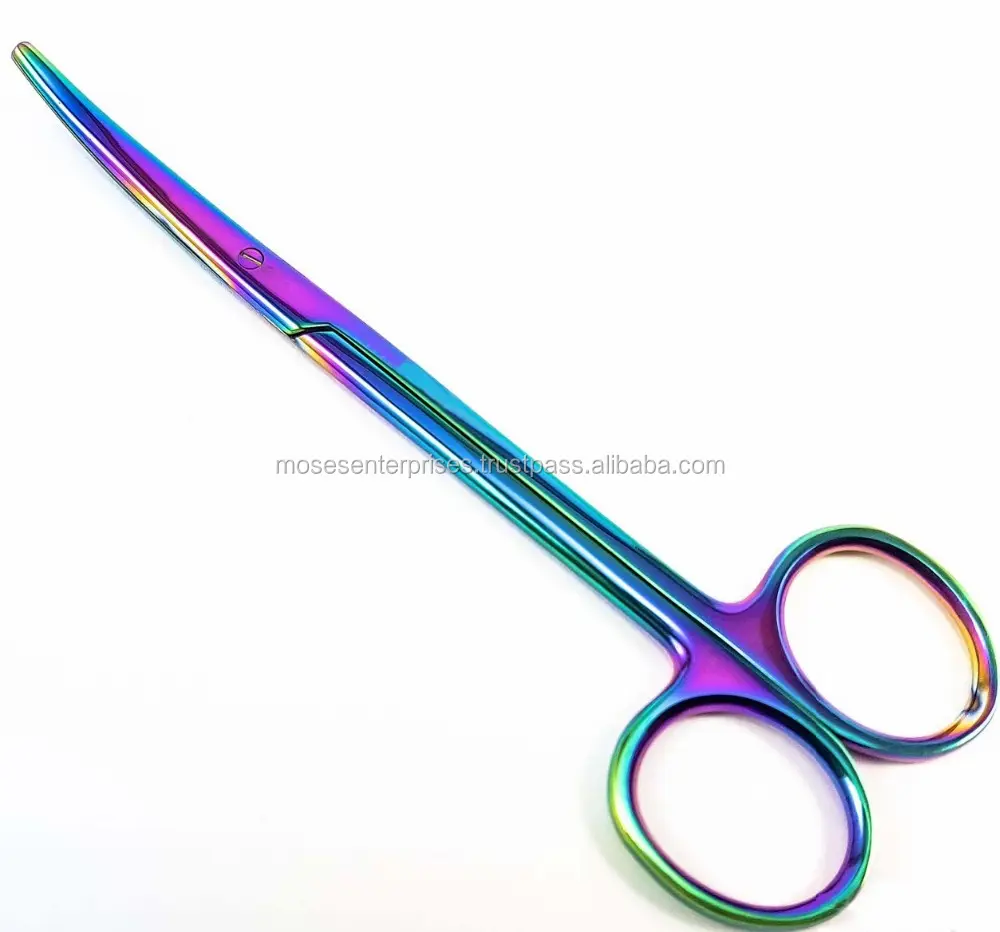 Medische Bruikbare Bedieningsinstrumenten Chirurgische Regenboogkleurige Ontleedschaar Medische Kamer Dressing Mayo Schaar