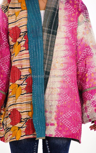 Vintage Cotton <b>Kantha</b> <b>Jacket</b> Quilted <b>Jacket</b> Manufacturer - Product Image 3