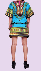 Vestido de caftán africano para mujer, Dashiki, Vintage, bohemio, Maxi, talla única, camisa Dashiki de algodón, arte de la moda - Product Image 5