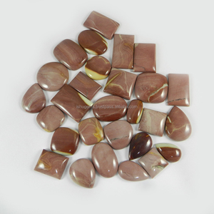 หินโมราธรรมชาติ100 Gms 28ชิ้น,หินอัญมณีทรงหลวม Cabochon สวยงามรูปทรงผสมฟรีฟอร์ม IG0220 - Product Image 3