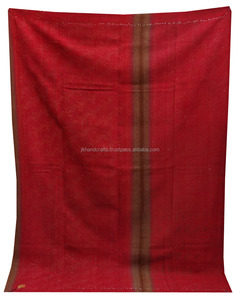 Wholesale Handmade <b>Bedding</b> Blanket <b>Vintage</b> Floral Sari Kantha Throw - Product Image 1