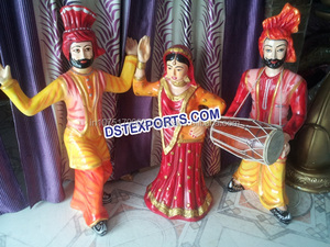 Punjabi Cultura Da Sposa <span class=keywords><strong>Bhangra</strong></span> Statua Tradizionale Punjabi Set Di Quattro <span class=keywords><strong>Bhangra</strong></span> Fibra Statua Reale Punjabi In Fibra di Cultura Statua - Product Image 3