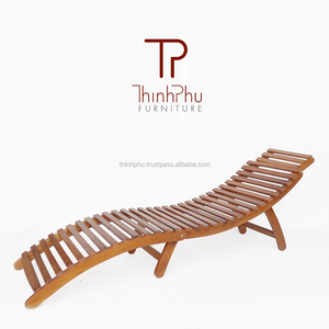Tumbona Plegable Moderna de Madera Maciza de Acacia de Alta Calidad para Uso en Exteriores, Piscina, Playa y Jardín, Muebles Thinh Phu - Product Image 4