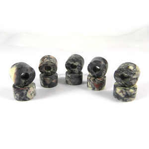 Cuentas de GEMA con agujero grande, 14x8x5mm, cuentas de neumático liso, cuentas de porcelana de jaspe, cuentas europeas para pulsera, IG0186 - Product Image 5