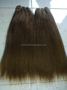 Sin procesar indio Yaki máquina trama cabello humano Remy grado precios de fábrica - Product Image 2