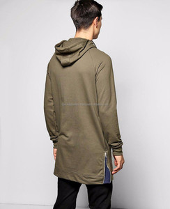 Pull-over blanc en coton vierge pour hommes, avec fermeture éclair latérale, personnalisable avec logo OEM, style streetwear, hiver, vente en gros - Product Image 1