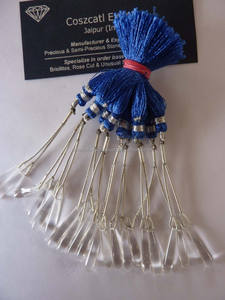 คริสตัลธรรมชาติทรงหลวมคู่แบบปล่อยเรียบยาว - Product Image 2