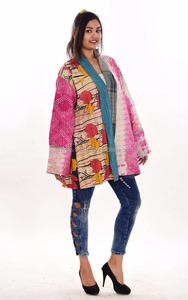 Vintage Cotton <b>Kantha</b> <b>Jacket</b> Quilted <b>Jacket</b> Manufacturer - Product Image 2