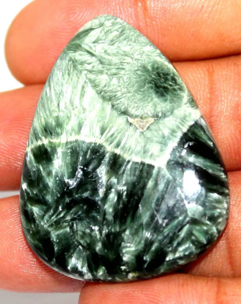 100% tự nhiên tuyệt vời Seraphinite lỏng cabochons tất cả các hình dạng kích thước mặt dây chuyền siêu Seraphinite Cabochon lỏng đá quý