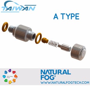 Taiwan Factory Direct Quality 303/316 Stainless Steel Low to High Pressure Dust Control Mist Nozzle for Garden Use - Product Image 2