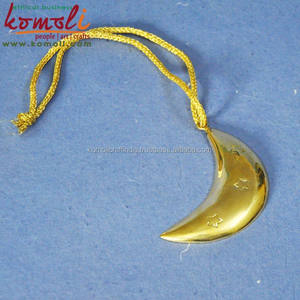 3D Moon Brass Metal Golden <b>Christmas</b> <b>Tree</b> Decoration Decor Ornament - Product Image 5