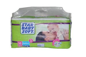 STAR Baby Premium Quality Organic Cotton Disposable <b>Nappies</b> Soft Printed Wholesale Baby Diapers Bulk <b>Bag</b> Packaging Free Samples - Product Image 4