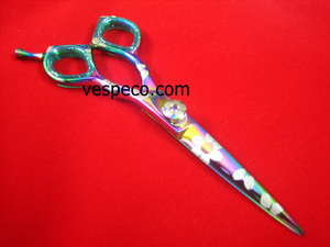 Barber scissors , salon scissors, hairdressing scissors LASER PRINT - Product Image 2