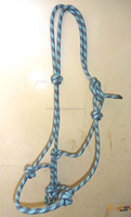 Cordon en nylon tressé souple de haute qualité, marque indienne, turquoise/noir, pour collier halter, options d'épaisseur de corde 8-14mm, couleurs personnalisées, modèle