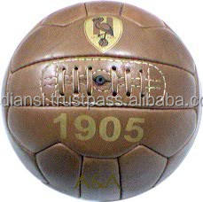Ballon de football en cuir antique, ballon de football rétro, ballons de style ancien, ballons de football classiques, ballon de rugby, ballon de football classique de 1954, objets de collection - Product Image 2