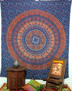 Tapiz de mandala indio decorativo para el hogar - Product Image 1
