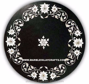 Mesa de mármol negro - Product Image 1