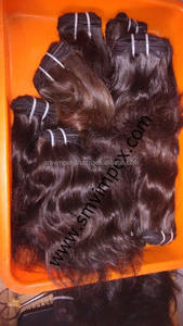 Natural Wave and Curly Hair Weaving From India. 10"-32" Wavy Hair Virgin Indian Remy Wavy Hair - Product Image 5