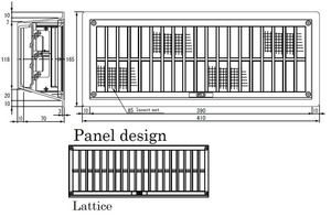 Grilles de ventilation d'air confortables et faciles à utiliser, pour subplancher avec amortisseur automatique fabriquée au japon - Product Image 6