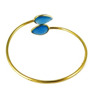 Chalcedony Gemstone <b>Silver</b> Plated 925 Sterling <b>Silver</b> <b>Charm</b> <b>Bracelets</b> Shri Ashapura Jewels Bohemia Christian Style Third Party - Product Image 5