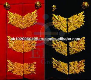 OEM personalizado de lujo lingotes bordado cuello puño mano tela uniforme ceremonial moda lingotes - Product Image 2