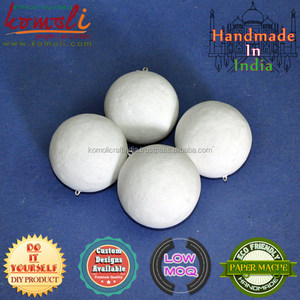 Faire soi-même des ornements de noël, fournitures artisanales, bricolage, boules de papier non finis - Product Image 2