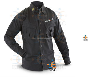 Pantalon de travail formel unisexe OEM BDU noir, sergé, séchage rapide, multi-poches, uniforme extérieur personnalisé - Product Image 1