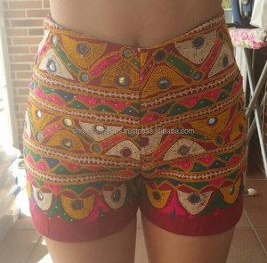 Vintage Fabric <b>Boho</b> Indian Banjara Shorts - Product Image 1