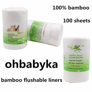 卸売洗える布おむつインサートチャコール竹赤ちゃんデザイン平織りソフト通気性 - Product Image 6