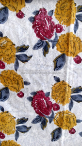 Couette réversible matelassée en tissu imprimé en blocs sur mesure avec garnissage en coton, taille double, couverture de lit chaude pour l'hiver - Product Image 3