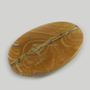 หินอัญมณีทรงหลวม Cabochon 5.90รูปวงรีสวยงาม22X33มม. Wagul Jasper IG0251 Gms - Product Image 2