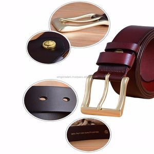 100% italiano de grano completo de cuero Real de los hombres de la correa - Product Image 3