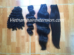 ผมเวอร์จินแท้เวียดนามแบบไม่ผ่านกระบวนการผลิต  แบบรีมี่  ลอนลึก  น้ำหนัก 100 กรัม ความยาว 8-32 นิ้ว - Product Image 1