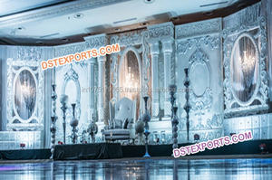 Boda Mehraap etapa de Rajasthani tradicional estilo boda escenario fibra indio "Mandap" decoración de la boda - Product Image 2