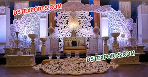 Panel de Fondo para Escenario de Boda en Inglés, Nuevo Diseño de Mandap para Bodas, Juego de Paneles de Fondo para Escenario de Boda - Product Image 4