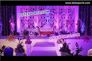 Telones de Fondo para Escenarios de Boda, Marcos de Fondo de Fibra para Escenarios, Decoración para Eventos de Boda India y Oklahoma - Product Image 6