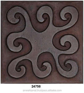 กระเบื้องทองแดงติดผนังผลิตจากทองแดงโบราณ - Product Image 1