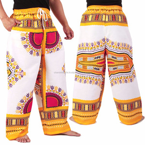 Pantalones africanos con estampado tradicional Dashiki cargo, algodón, Aladdín, Yoga, Harem, estilo bohemio, Palazzo, nuevos - Product Image 3