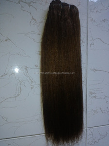 Sin procesar indio Yaki máquina trama cabello humano Remy grado precios de fábrica - Product Image 3