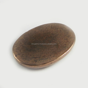 Pirita de Cobre Natural de 18x25 mm, 7.70 g, Ovalada, Cabujón de Piedra Preciosa al por Mayor, IG0386 - Product Image 2